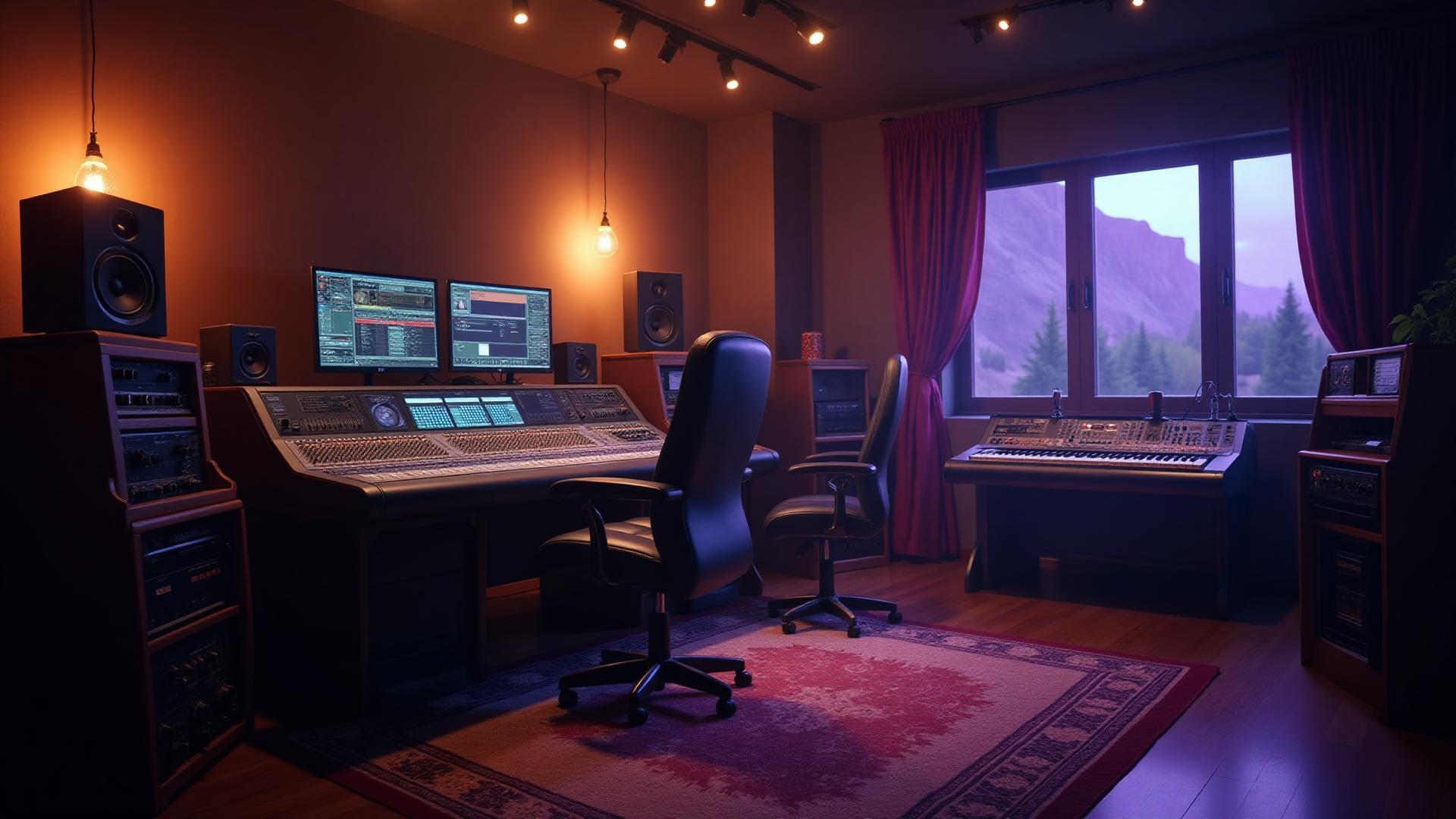 Professional music studio